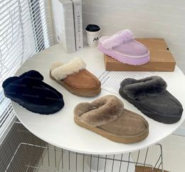 Disquette Slipper Tasman Slippers Vrouwen Australië Sneeuw Slipper Designer Winter Klassieke Pluis Ja Slides Bont Slippers Schoen