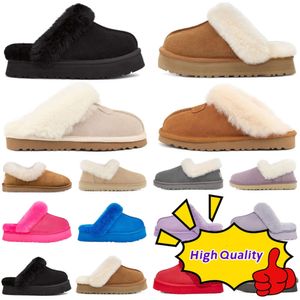 Disquette Slippers Slides Designer Sandalen Heren Dames Bont Sliders Instappers Slippers Kastanje Zwart June Gloom Houtskool Rood Roze Heren Slipper Slide Sandaal Scuff NQSS