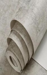 Papier peint clair en gris clair en plâtre vintage loft papier peint de ciment effet en béton en béton 8017976