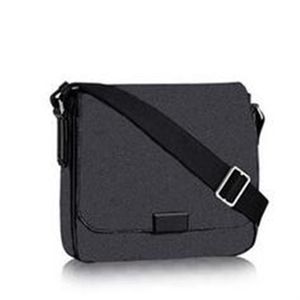 District PM Heren Cross Body Bag Mens aktetas echte lederen mannen tassen hoogwaardige zakelijke tas mannen damier grafietzakken distric294uu