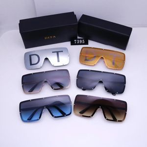 DITA Dita nouveaux hommes et femmes même mode lunettes de soleil monobloc crème solaire lunettes sans monture lunettes décontractées minces 7395 KAD9