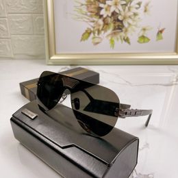Ein DITA Grand Ane Sonnenbrillen-Designer für Herren, Goggle Rimless Pilot Plank Black Round Shield, TOP, hochwertige Original-Markenbrille, Luxus-Brillengestell für Damen