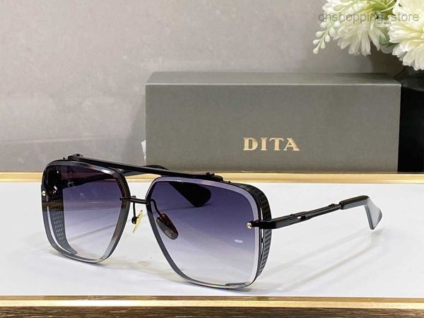 Dita Mach Six Gafas de sol para hombres Mujeres Retro Teyeglases UV400 ACETA ACETATE Fashion Fashion Classic Lady Glasses Mirrors with Box Size52-21
