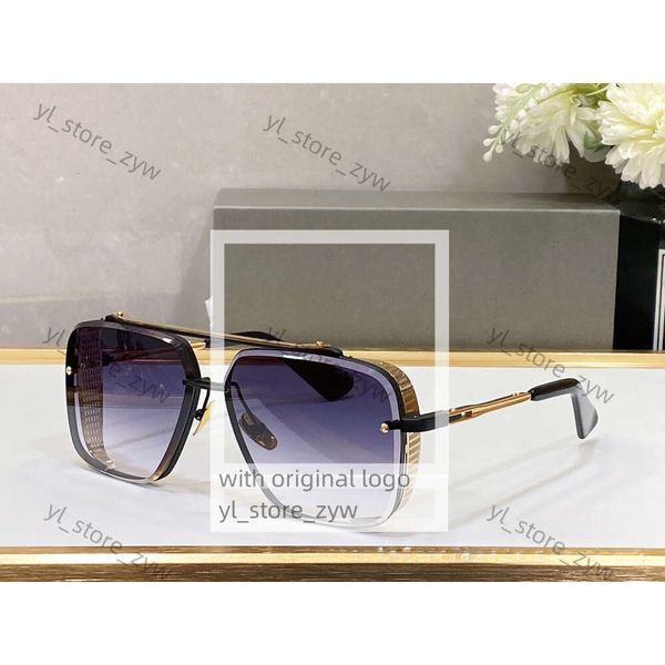 Dita Mach Six Top Top Original High Quality Designer Sunglasses For Mens Famous Fashionable Retro Luxury Brand Eyeglass Fashion Design Women Lunes avec Case B6E