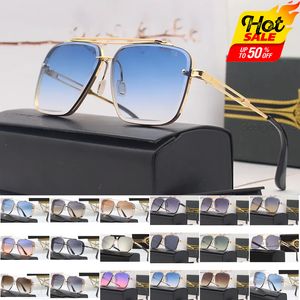 Lunettes de soleil Dita pour homme femme Goggle Beach Sun Glasses rétro petit cadre UV400 Unisexe Sunglass7 Couleur en option Top Quality avec boîte