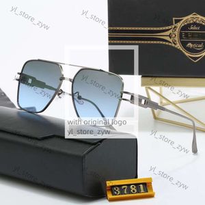Dita zonnebrillen mannen vintage piloot zonnebril vierkante dames zonneglazen modeontwerper tinten luxe gouden frame zonnebril UV400 gradiënt dita glazen 5976