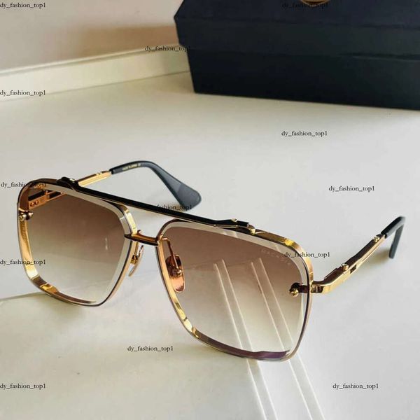 Dita Sunglasses Top Original A Mach Six DTS121 pour femmes et hommes de haute qualité Des lunettes de soleil rétro classiques de luxe Fash DIY