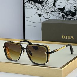 Dita Sunglasses Top Quality for Men Women Femmes Retro Eyeglass UV400 ORDES OUTDOOR Cadre acétate Fashion Classic Lady Sun Glasses avec boîte DTS121 Sixii SIZE62-13