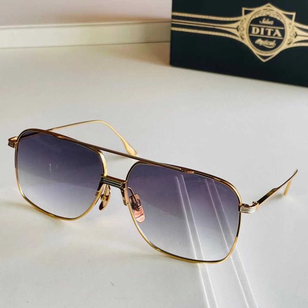 Gafas de sol de diseño clásico Dita Unisex para hombres Mujeres - Estilo retro, protección UV, lente polarizada, gafas de conducir deportivas con logotipo de case