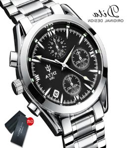 DitaWatch New Fashion Mens -horloges met roestvrijstalen topmerk luxe sport chronograph Quartz Watch Men Men Relogio Masculino8348965
