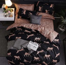 Diudiu Texile Luxe dekbedovertrek King Size Queen Size Dekter Sets Leopard Printing Bedding Set CB45 Y2004171973676