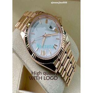 Diver 2023 Sport Wristwatch Rose Gold 40mm President Day Date.Dial blanc 228235 - Boîte et papiers