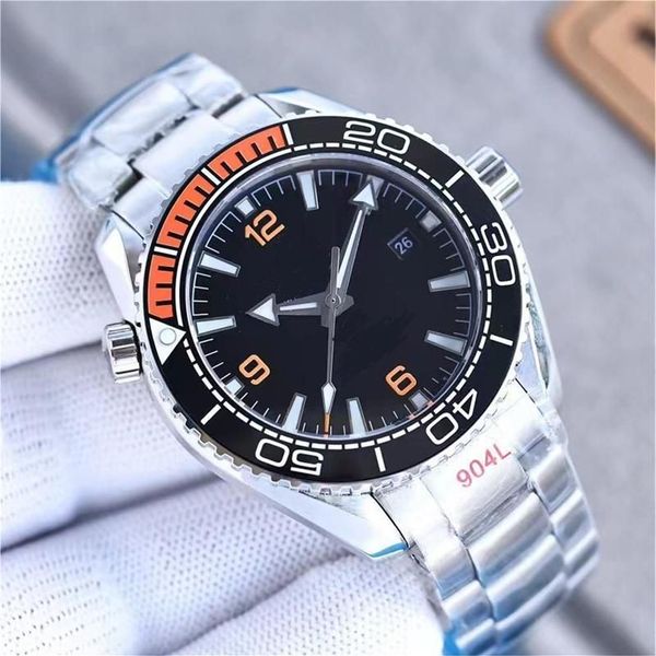 Relojes de buceo para hombre, pulsera de acero 316L, mecánico, automático, movimiento sea 600, reloj de pulsera hecho en Suiza para hombre, esfera blanca 343V