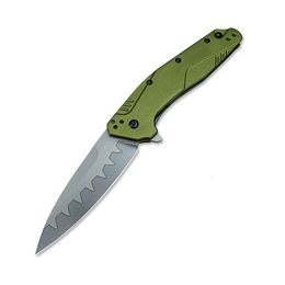 Dividende 1812 D2 en acier Blade Pocket Knife Outdoor Survival EDC Camping Couteau en aluminium Poignée en alliage avec clip de poche