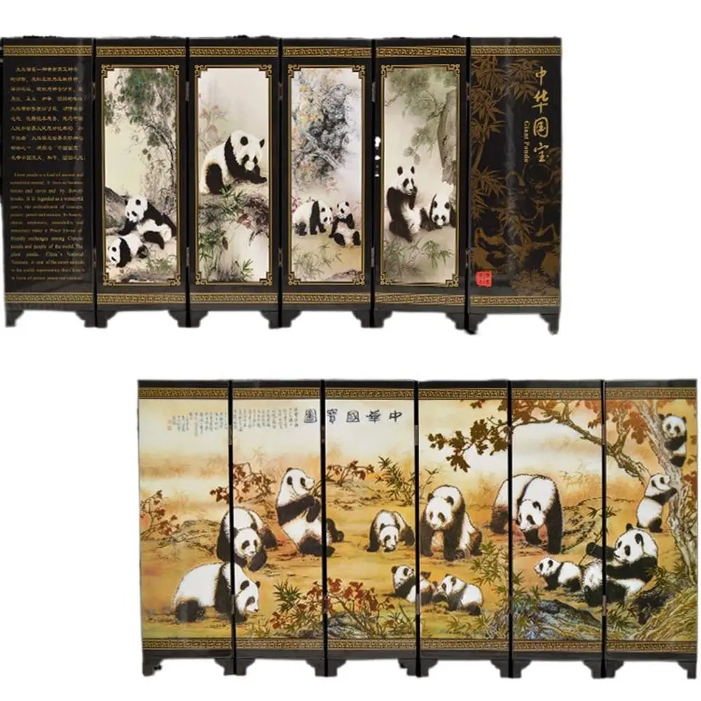 Avdelare utomlands gåvor Facebook Heminredning Tradition har kinesiska väggmålningsskärmar Antik lackrumsrumsavdelare