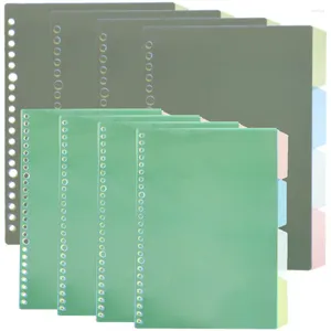 Dividers Binder Notebook Divider tabbladen Pagina Afdikbare papieren planner Kuitblokkenmarkers Separator Navulvervullingsclassificatieboek