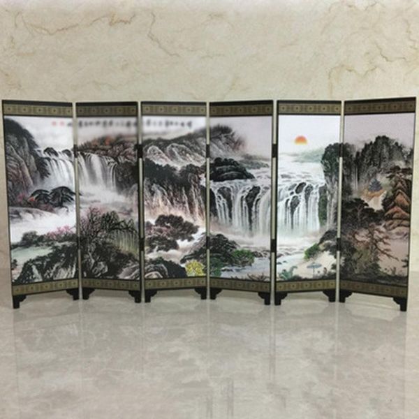 Diviseurs décor mur diviseur cloison écran art décalcomanie cuisine en bois chinois pliant diviseur panneau pièce cloisons pièce écran