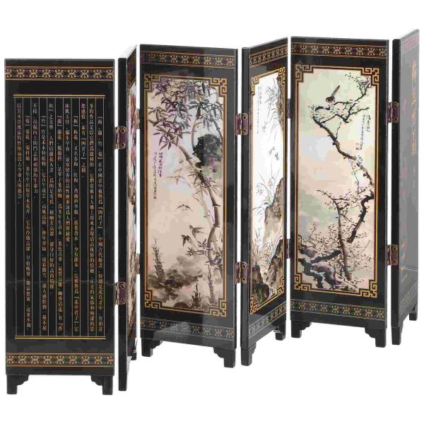 Diviseurs Ornements décoratifs décoratifs chinois Diviseur de salle vestiaire traditionnel Petits séparateurs pliants Diviseurs muraux