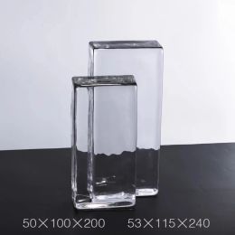 Dividers Serie ultra blanca sólida hot de vidrio de vidrio pared de ladrillo, pared de ladrillo de cristal cuadrado transparente