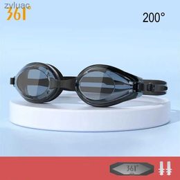 Accesorios de buceo 361 Adulto Anti Niebla Protección UV Profesional Miopía Gafas de natación Impermeable Ajustable Silicona Buceo Gafas Gafas de surf YQ240119