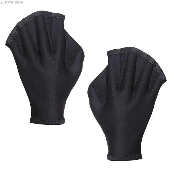 Accesorios de buceo Guantes de natación Aquatic Fit Guantes de natación con las paletas de mano cálidas con cuchillas gruesas Y240410