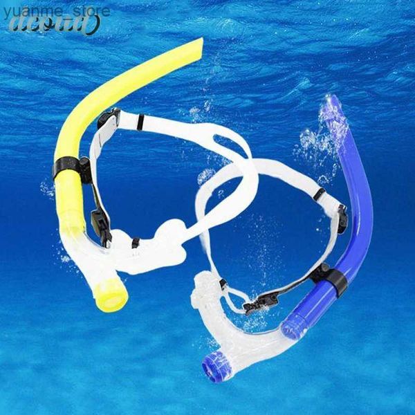 Accesorios de buceo Cabeza delantera Snorkel Snorkel Respiración Tubo de natación para entrenar buceo bajo agua Snorking Snorking Equipo de buceo Y240410