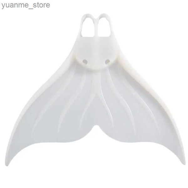 Accessoires de plongée sirène volet blanc silicone simple net plongée adulte natation d'entraînement de plongée adulte