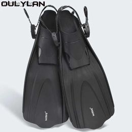 Accessoires de plongée OULYAN Professional Scuba Fin de plongée Adultes Chaussures de natation réglables Silicone