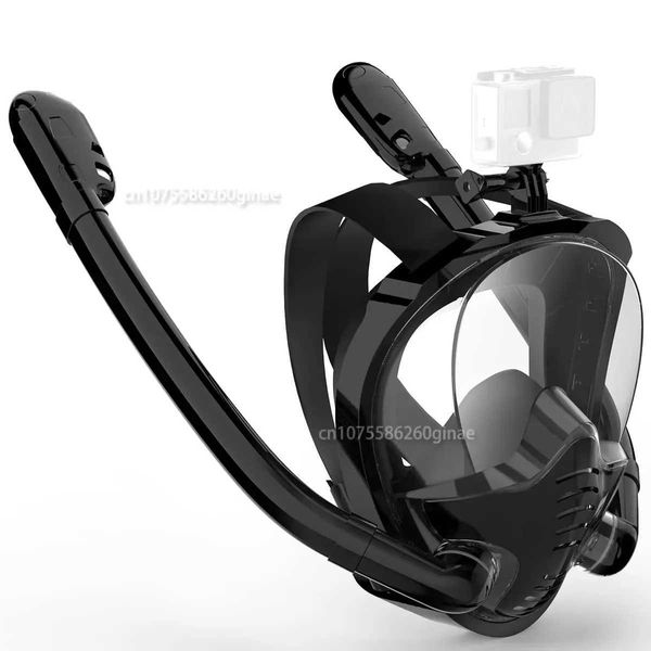 Accesorios de buceo Máscara de snorkel Actualización Máscara de snorkel de cara completa con 2 tubos de respiración Equipo de snorkel para adultos Máscara de buceo Fugas antiniebla 240118