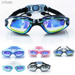 Duikaccessoires Zwembril Zwembadbril voor volwassenen Anti-condens Heren Dames UV-bescherming Optische waterdichte zwembril met oordopjes YQ240119