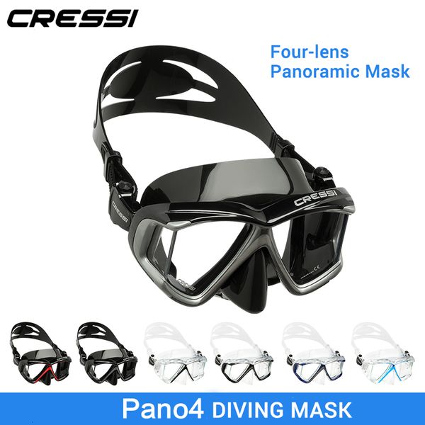 Masques de plongée Cressi masque de plongée sous-marine natation plongée en apnée sous-marine professionnelle lentille en verre trempé Pano4 230601