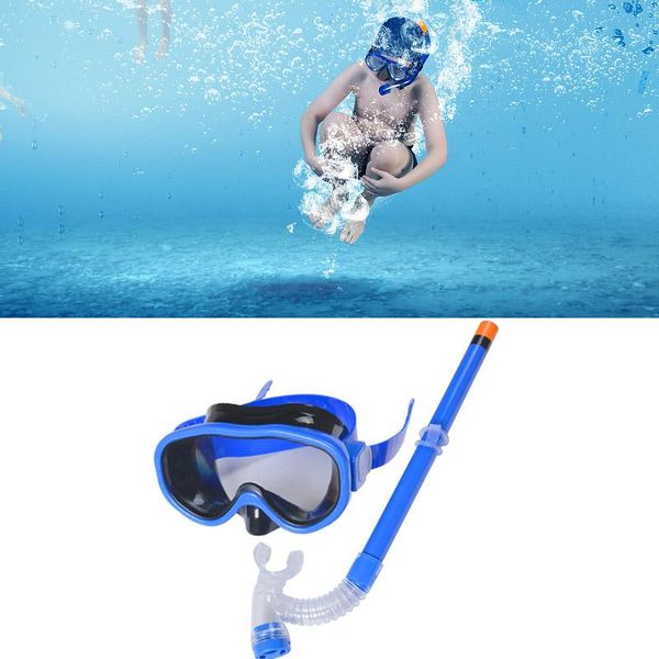 Masques de plongée Mode Enfants Lunettes de natation avec tuba Sports sous-marins Garçons Filles Enfants Tube de respiration en verre Ensemble MVI-ing