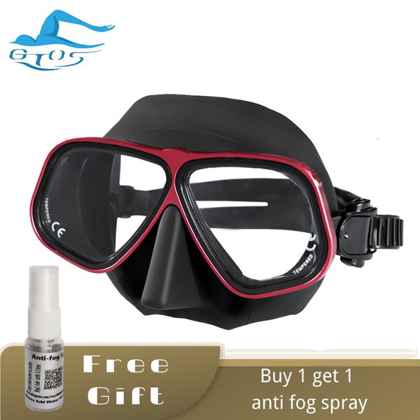 Máscaras de buceo Máscara de buceo gratis Snorkels Set Anti-Fog adulto FreeDive Goggles Snorkel Mask Gafas de natación 230526