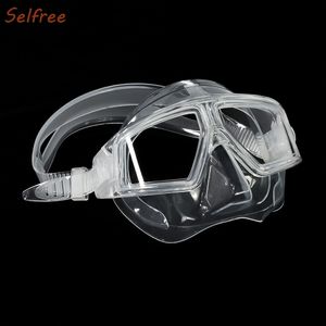 Duikmaskers Freediving Mask Half Gezicht Lichtgewicht Laag volume Vrije Duikbril Anti-Fog Liquid Silica Gel Duikapparatuur Druppel 230526