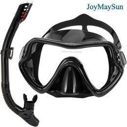 Duikmaskers Joymaysun Professional Snorkel Diving Mask en Snorkels bril bril glazen duiken zwemmen gemakkelijk adembuisset snorkelmasker 230411