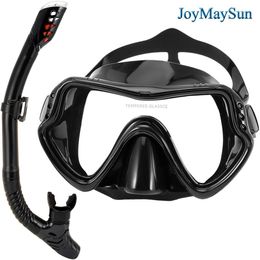 Duikmaskers Joymaysun Professional Snorkel Diving Mask en Snorkels bril Glazen duiken zwemmen gemakkelijk adembuisset snorkelmasker 230213