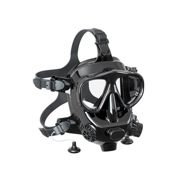 Máscaras de buceo Máscara de cara completa Snorkel Respiración subacuática Snorkel Natación Equipo de buceo Tanque 230601