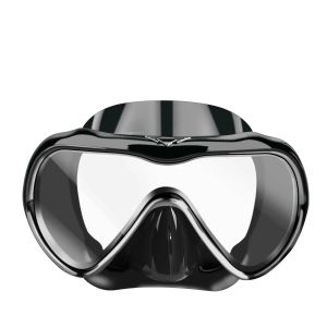 Masques de plongée Masque de plongée professionnelle et de plongée Antifog Goggles Gogle Swimming Easy Breath Tube Équipement