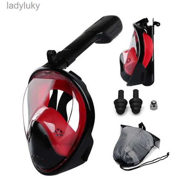 Masques de plongée Masque de plongée en apnée professionnel lunettes de plongée Anti-buée large Vision accessoire de natation sous-marine pour caméra Gopro L240122