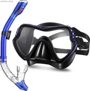 Masques de plongée Swimming Swimming Imperproofroprowing Silconcone Loisses Swimming Lugshes UV Goggles for Men and Women Diving Mask Y240410
