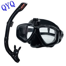Masques de plongée Masque de plongée sous-marine professionnel Les lunettes de plongée sous-marine conviennent aux petites caméras de sport GoPro lunettes de plongée tout sèches 230612