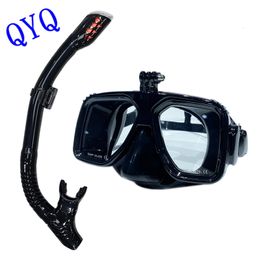 Duikmaskers Professioneel onderwatermasker Camera Duikmaskers Zwembril Snorkel Duikuitrusting Camerahouder Fsports-camera's 230601