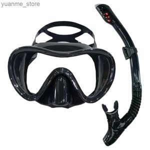 Duikmaskers QYQ Professional SCUBASNORKELING SET Volwassen siliconenrok Anti-vog bril bril Glazen Zwemmen Duikmaskers Y240410