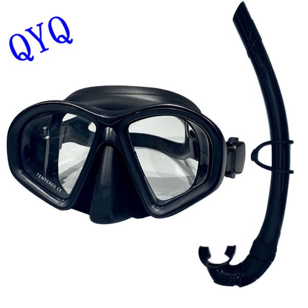 Masques de plongée Masque de plongée en apnée Entraînement à la natation Tube de ventilation en gel de silice respectueux de l'environnement Ensemble de masque de plongée 230601