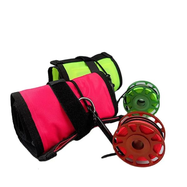 Buceo SMB15m 18m Conjunto de boya Red Visibilidad Seguridad Inflable SMB Surface Marker Accesorios 240410