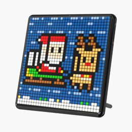 Pantalla de marco de fotos Digital Divoom Pixoo Max con tablero de pantalla LED programable de arte de 32*32 píxeles, regalo de Navidad, decoración de luz del hogar
