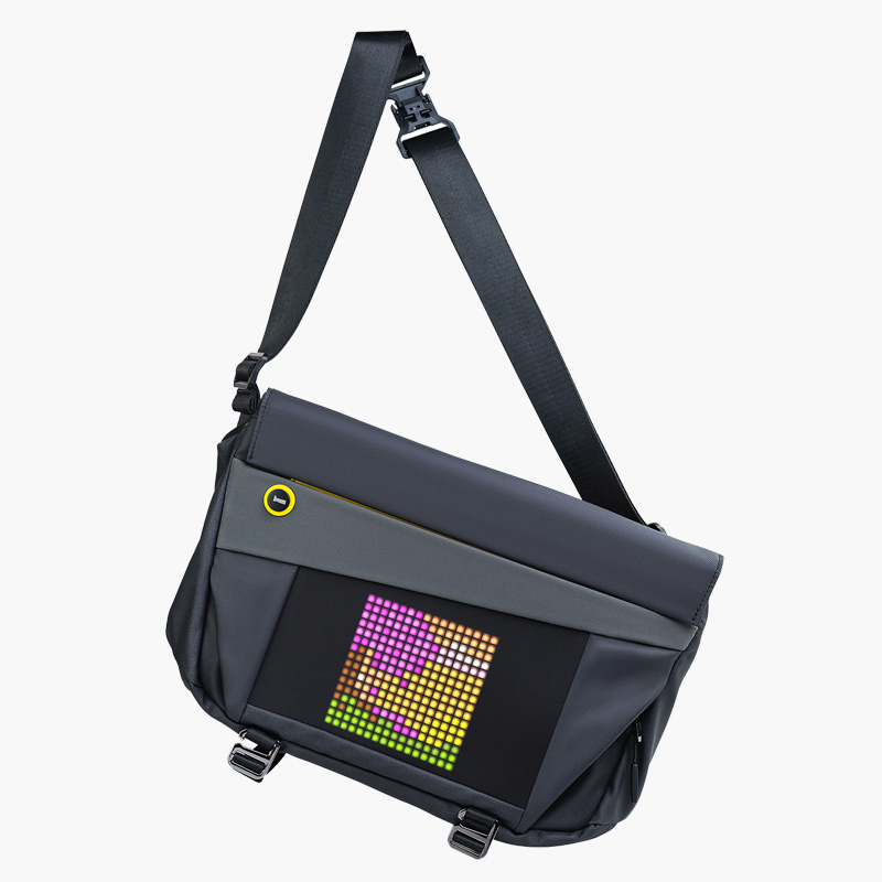 Divoom Sling Bag-V Personalizable Pixel Art Diseño de moda Deporte al aire libre Impermeable Hombres y mujeres Bolsa de mensajero Regalo de cumpleaños