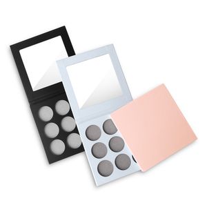 Boîte de Palette de fard à paupières vide, trou de 36mm, aucune marque n'accepte un logo personnalisé, palettes de fard à paupières DIY, livrées sans poudre