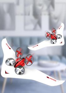 DIY 3-in-een RC-vliegtuigenspeelgoed Zweefvliegtuig Quadcopter Drone Hovercraft Drie modi van zee Land en lucht Koel Drift Kerst Kind Geboorte1451753