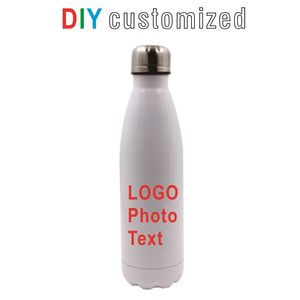 DIY 350500 ml Cola Thermos Creative Gift Vacuümfles Aangepast Afdruknaam Po roestvrij staal Dubbele muurde thermische beker 220704